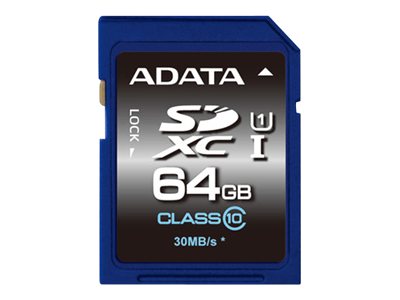 ADATA Premier UHS-I - Flash-Speicherkarte - 64 GB - UHS Class 1 / Class10 - SDXC UHS-I