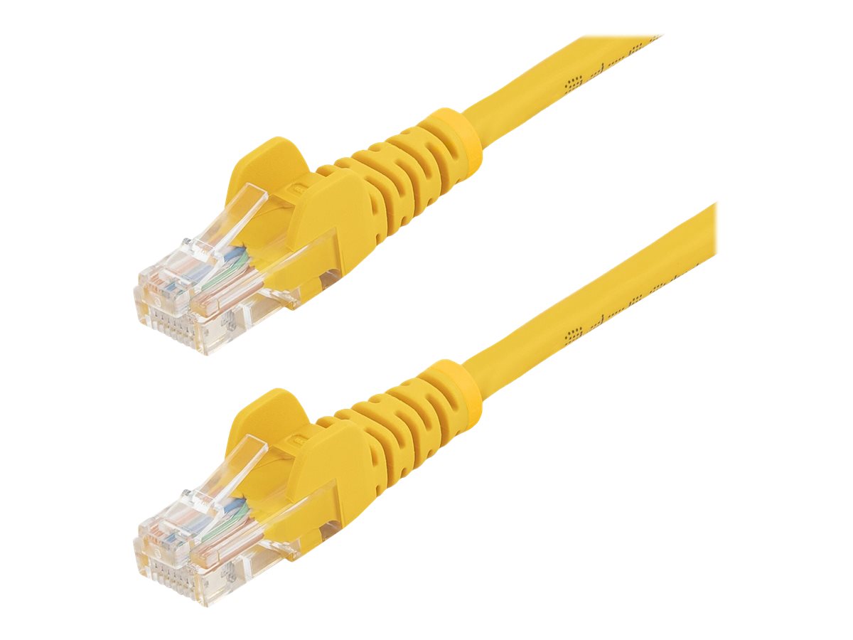 StarTech.com 0,5m Cat5e Ethernet Netzwerkkabel Snagless mit RJ45 - Cat 5e UTP Kabel - Gelb - Patch-Kabel - RJ-45 (M) zu RJ-45 (M