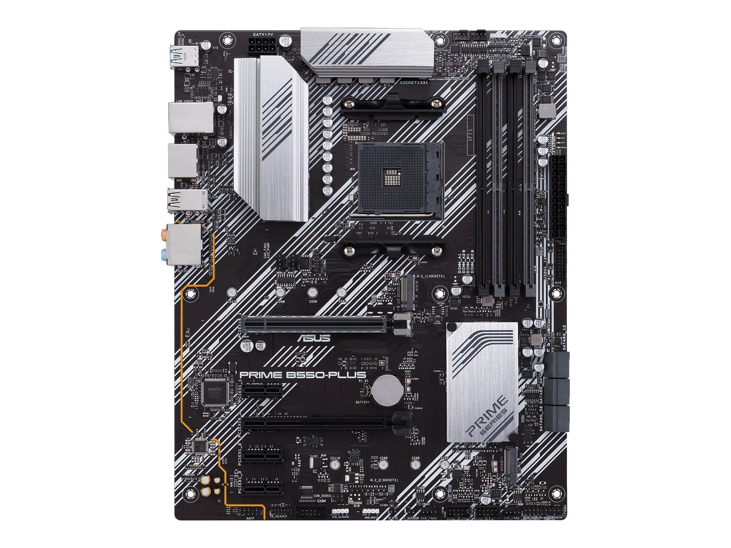 ASUS PRIME B550-PLUS - Motherboard - ATX - Socket AM4 - AMD B550 Chipsatz - USB-C Gen2, USB 3.2 Gen 1, USB 3.2 Gen 2