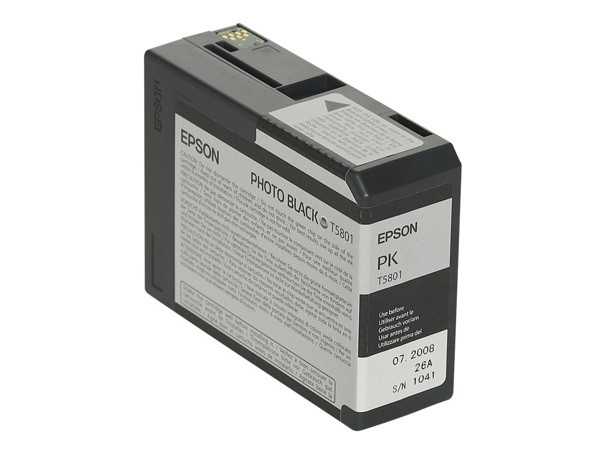 Epson T5801 - 80 ml - Photo schwarz - Original - Tintenpatrone - fr Stylus Pro 3800, Pro 3880