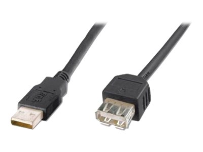 ASSMANN Basic - USB-Verlngerungskabel - USB (W) zu USB (M) - USB 2.0 - 3 m - geformt
