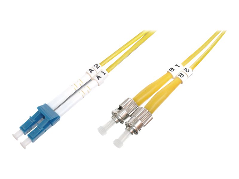 DIGITUS Professional - Patch-Kabel - LC Single-Modus (M) zu ST Einzelmodus (M) - 1 m - Glasfaser - 9/125 Mikrometer