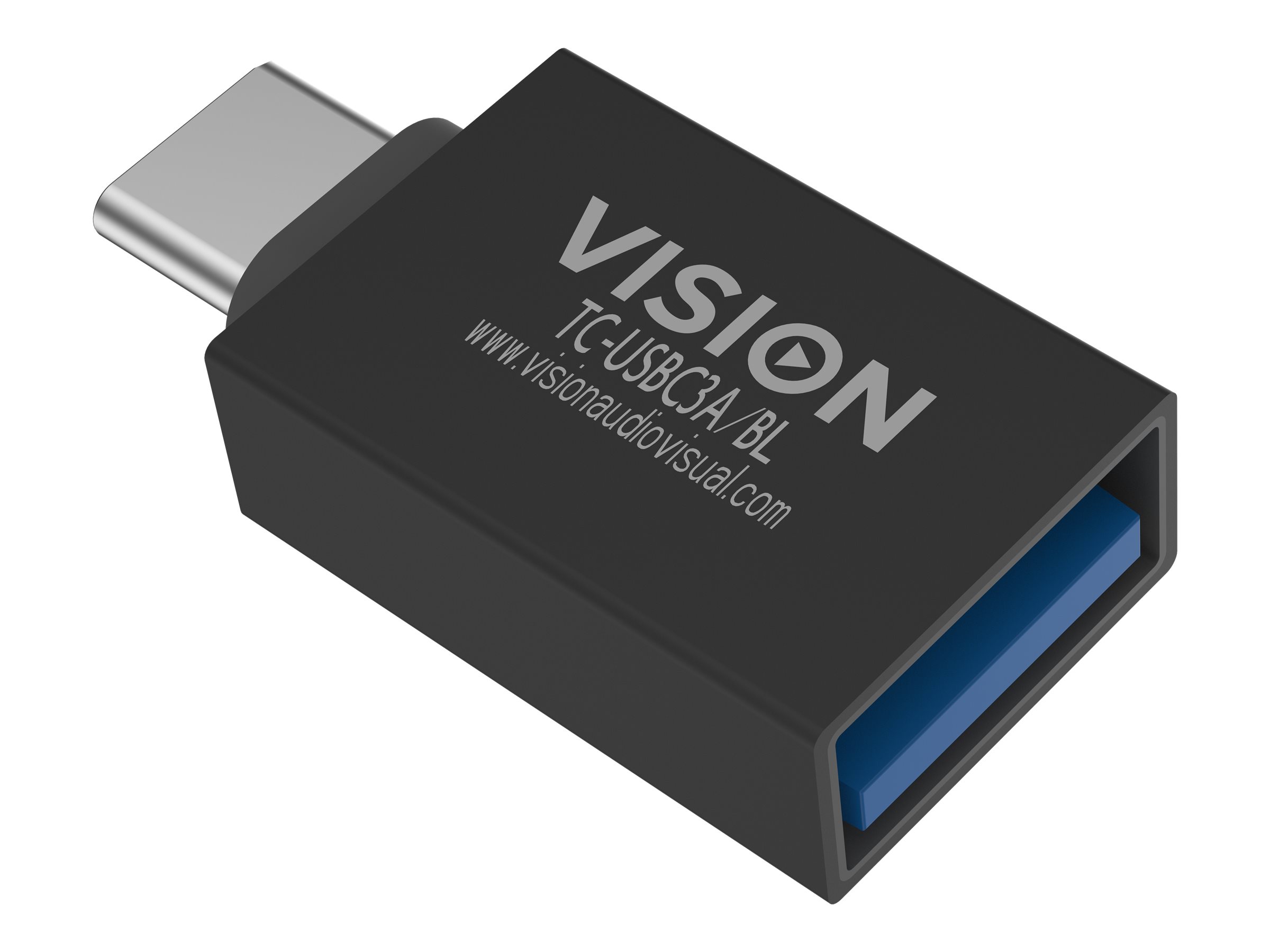 Vision Professional - USB-Adapter - 24 pin USB-C (M) zu USB Typ A (W) - USB 3.0 - Schwarz