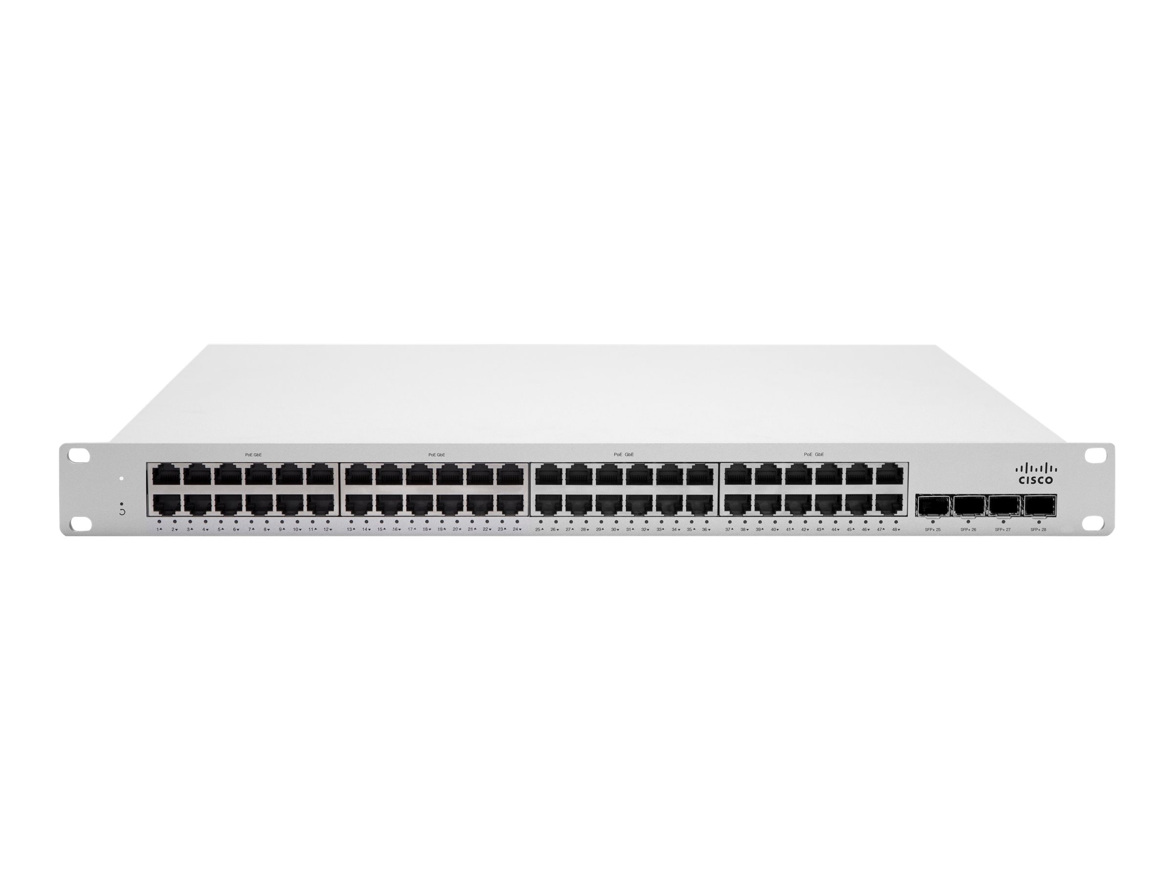 Cisco Meraki Cloud Managed MS225-48FP - Switch - managed - 48 x 10/100/1000 (PoE+) + 4 x 10 Gigabit SFP+ (Uplink) - an Rack mont