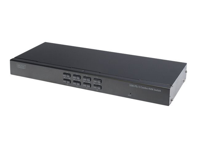 DIGITUS Professional DS-23200-2 - KVM-Switch - 8 x KVM port(s) - 1 lokaler Benutzer - an Rack montierbar