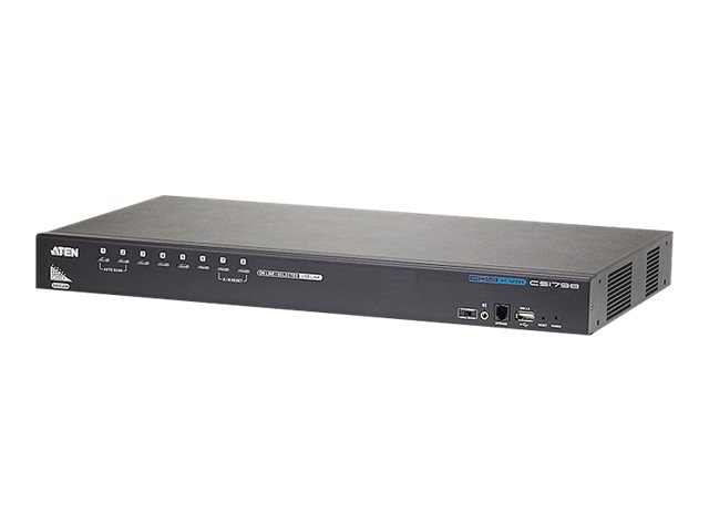 ATEN CS1798 - KVM-/Audio-/USB-Switch - 8 x KVM/Audio/USB - 1 lokaler Benutzer - Desktop, an Rack montierbar