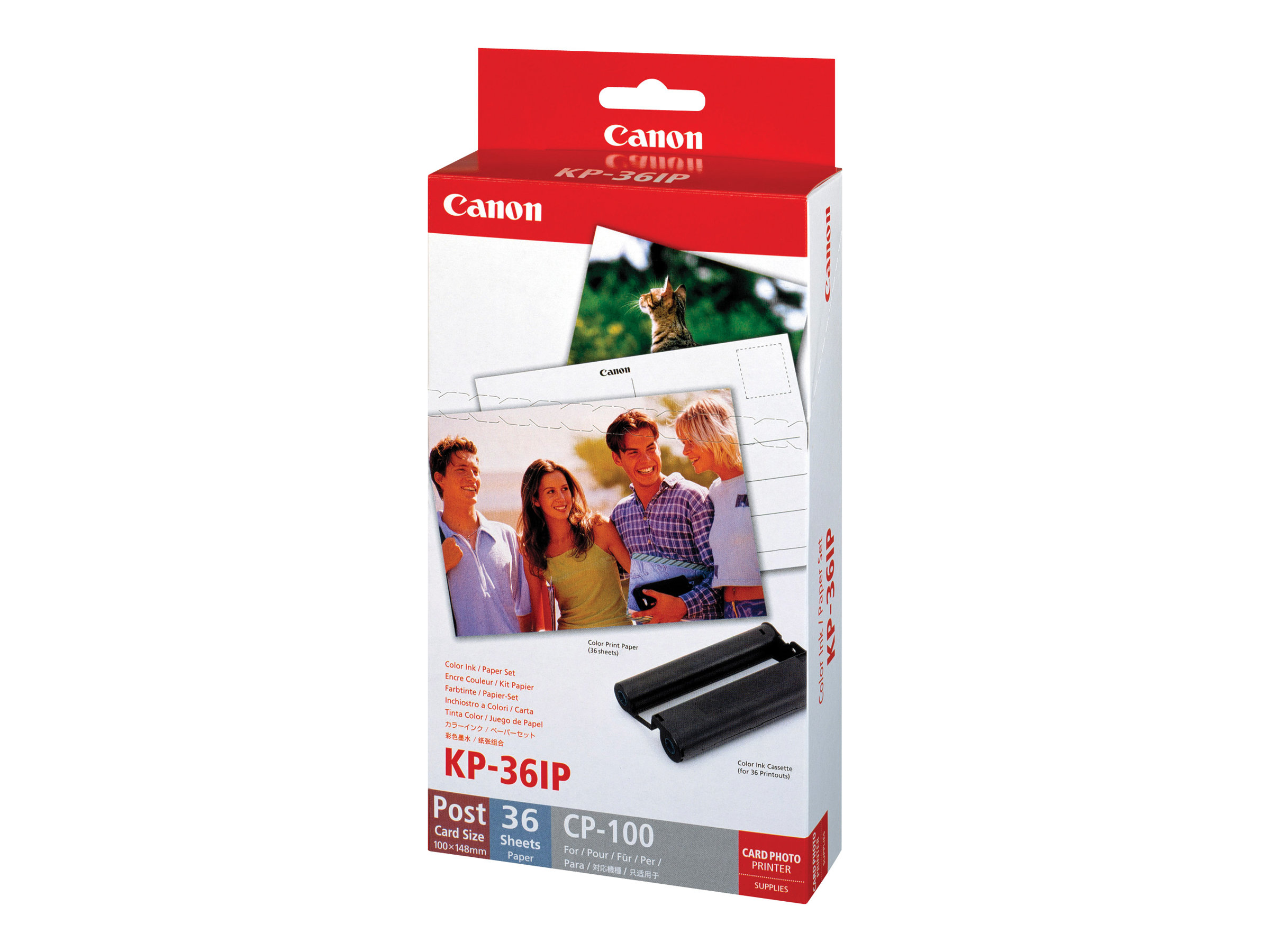 Canon KP-36IP - Druckpatrone / Papiersatz - fr Canon SELPHY CP1000, CP1200, CP1300, CP1500, CP530, CP790, CP800, CP820, CP900, 