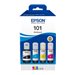 Epson 101 Multipack - 4er-Pack - Schwarz, Gelb, Cyan, Magenta - original - Tintenbehlter - fr Epson L4260, L4266, L6190, L6260