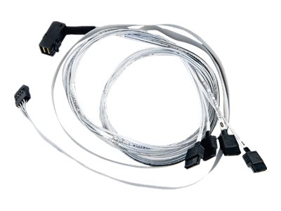 Microchip Adaptec - Internes SAS-Kabel - mit Sidebands - SAS 6Gbit/s - 4-Lane - SATA (W) zu 4x Mini SAS HD (SFF-8643) (M)