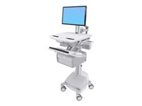 Ergotron Cart with LCD Pivot, SLA Powered, 2 Tall Drawers - Wagen - fr LCD-Display / PC-Ausrstung - verriegelbar - medizinisch