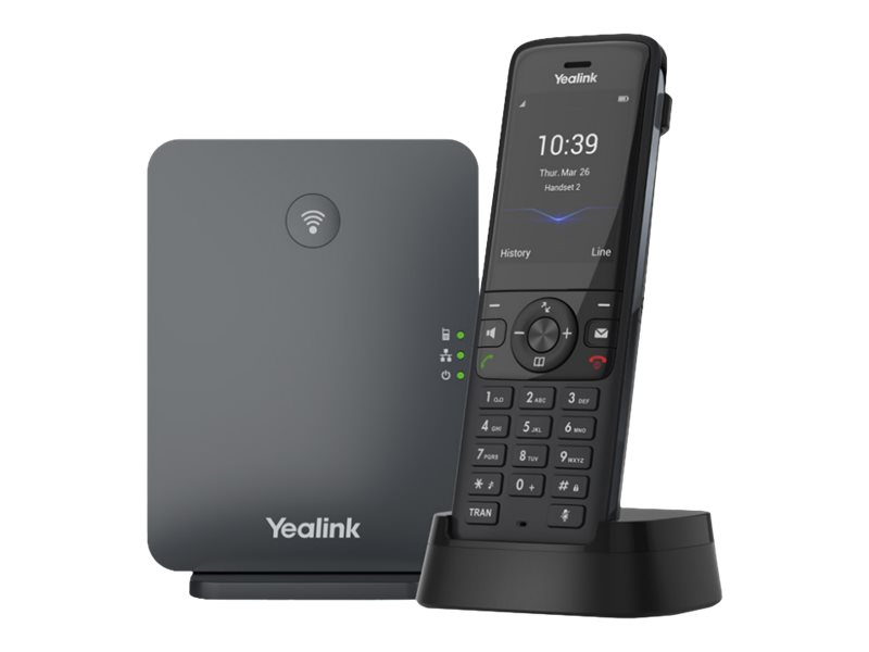 Yealink W78P - Schnurloses VoIP-Telefon - mit Bluetooth-Schnittstelle mit Rufnummernanzeige - 1900 MHz - DECT\CAT-iq - dreiweg A