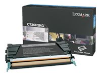 Lexmark - Hohe Ergiebigkeit - Schwarz - Original - Tonerpatrone LCCP - fr Lexmark C736dn, C736dtn, C736N, X736de, X738de, X738d