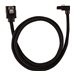 CORSAIR Premium Sleeved - SATA-Kabel - Serial ATA 150/300/600 - SATA (M) gerade, verriegelt zu SATA (M) rechtwinklig - 60 cm - S
