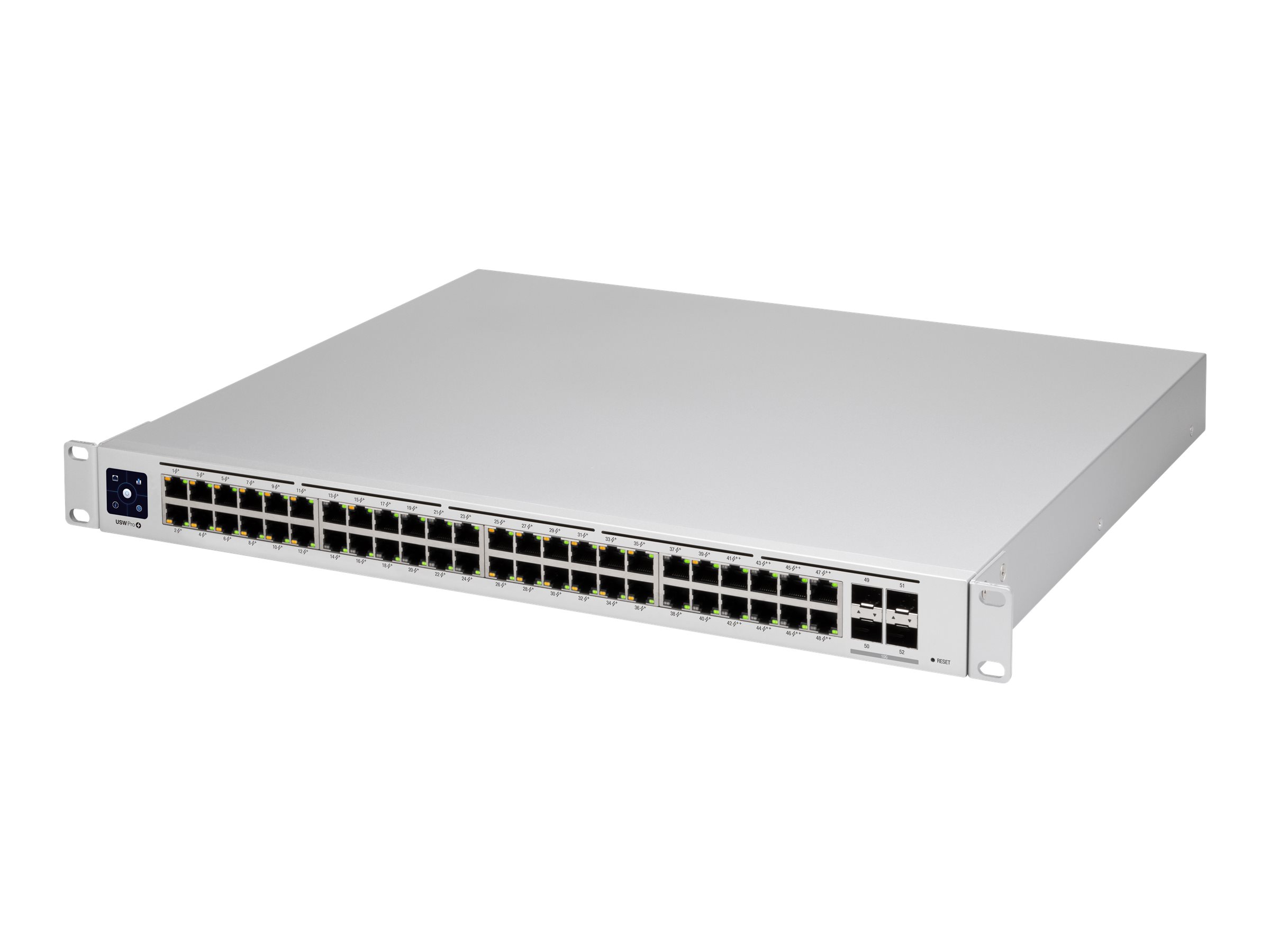 Ubiquiti UniFi Switch USW-PRO-48-POE - Switch - managed - 48 x 10/100/1000 (40 PoE+, 8 PoE++) + 4 x 10Gb Ethernet SFP+ - an Rack