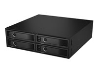 ICY BOX IB-2242SAS-12G - Speicher-Controller mit Datenanzeige, Netzanzeige, Tastensperre, Khlergeblse, 2 x 4 cm - 2.5