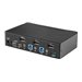 StarTech.com 2 Port DisplayPort KVM Switch mit USB 3.0 - 4K 60Hz - DisplayPort 1.2 KVM - TAA konform - KVM-/Audio-/USB-Switch - 