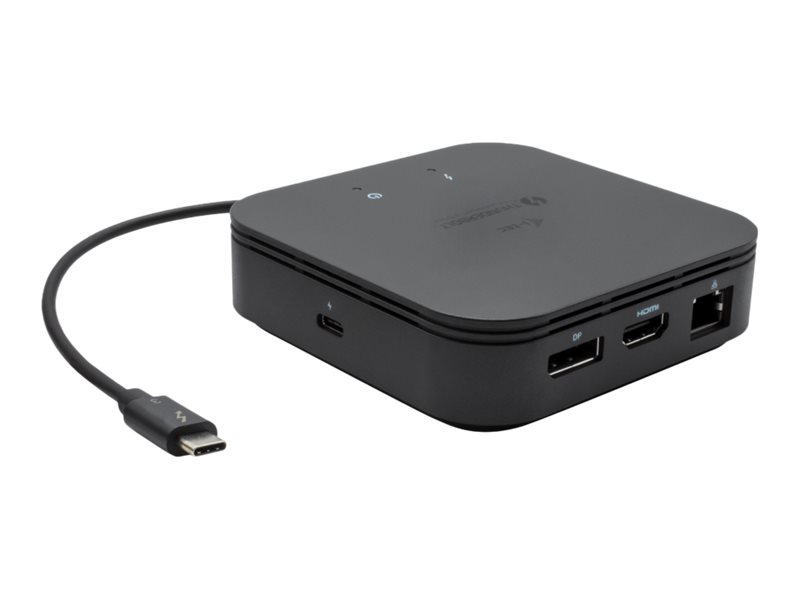 i-Tec USB-C Dual Display Docking Station with Power Delivery - Dockingstation - USB-C / Thunderbolt 3 - HDMI, DP - 1GbE - 77 Wat
