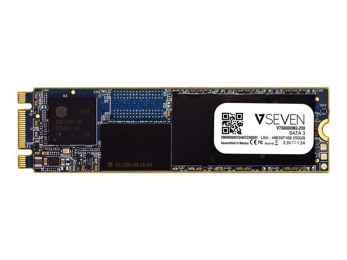 V7 S6000 - SSD - 250 GB - intern - M.2 2280 - SATA 6Gb/s