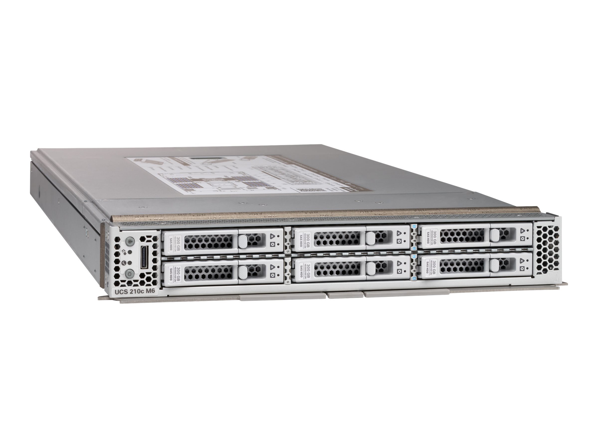 Cisco UCS 210c M6 - Server - Rechenknoten - keine CPU - RAM 0 GB - SATA/SAS/PCI Express
