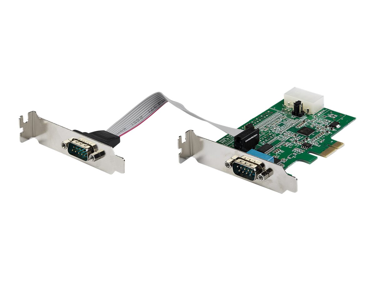 StarTech.com 2 Port Serielle PCIe RS232 Adapter Karte - Serielle PCIe RS232 Host Controller Karte - PCIe auf seriell DB9 - 16950