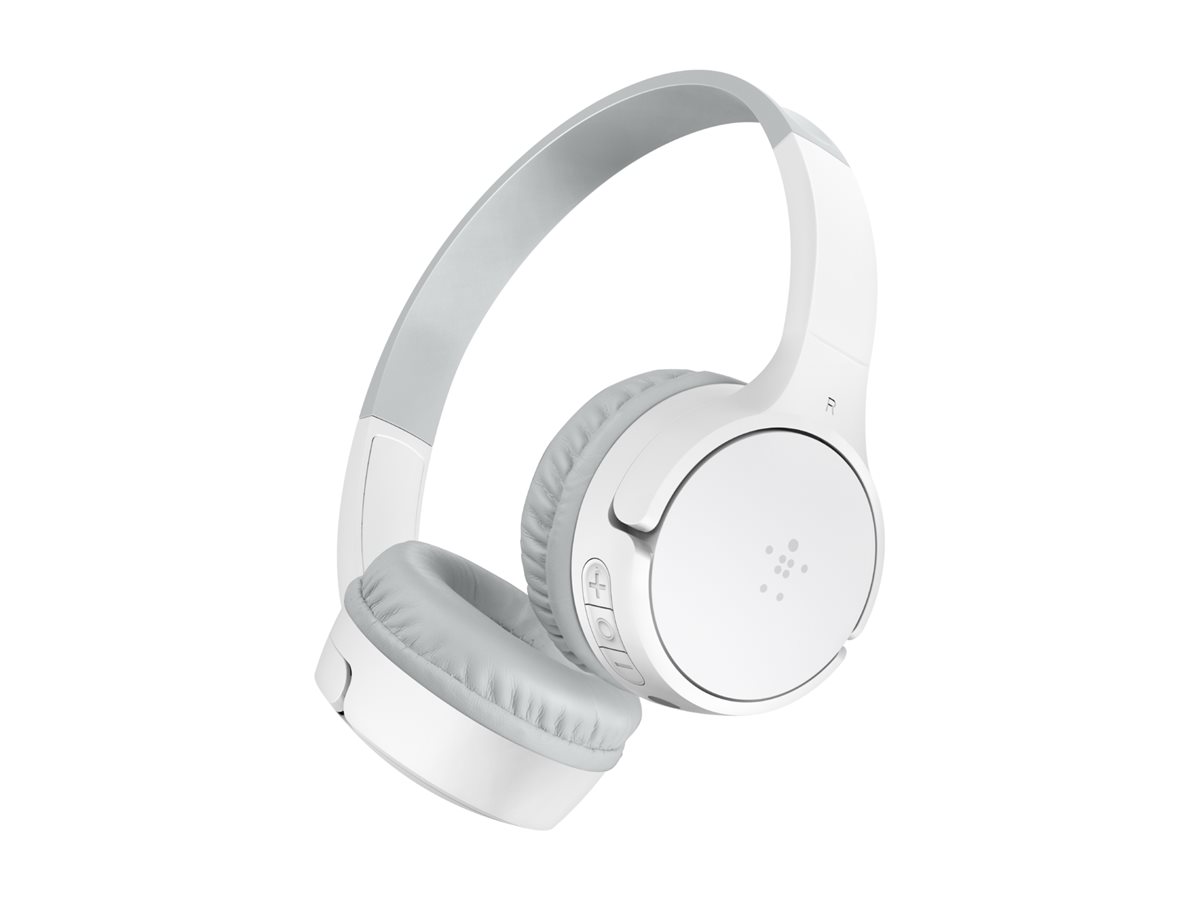 Belkin SoundForm Mini - Kopfhrer mit Mikrofon - On-Ear - Bluetooth - kabellos - 3,5 mm Stecker