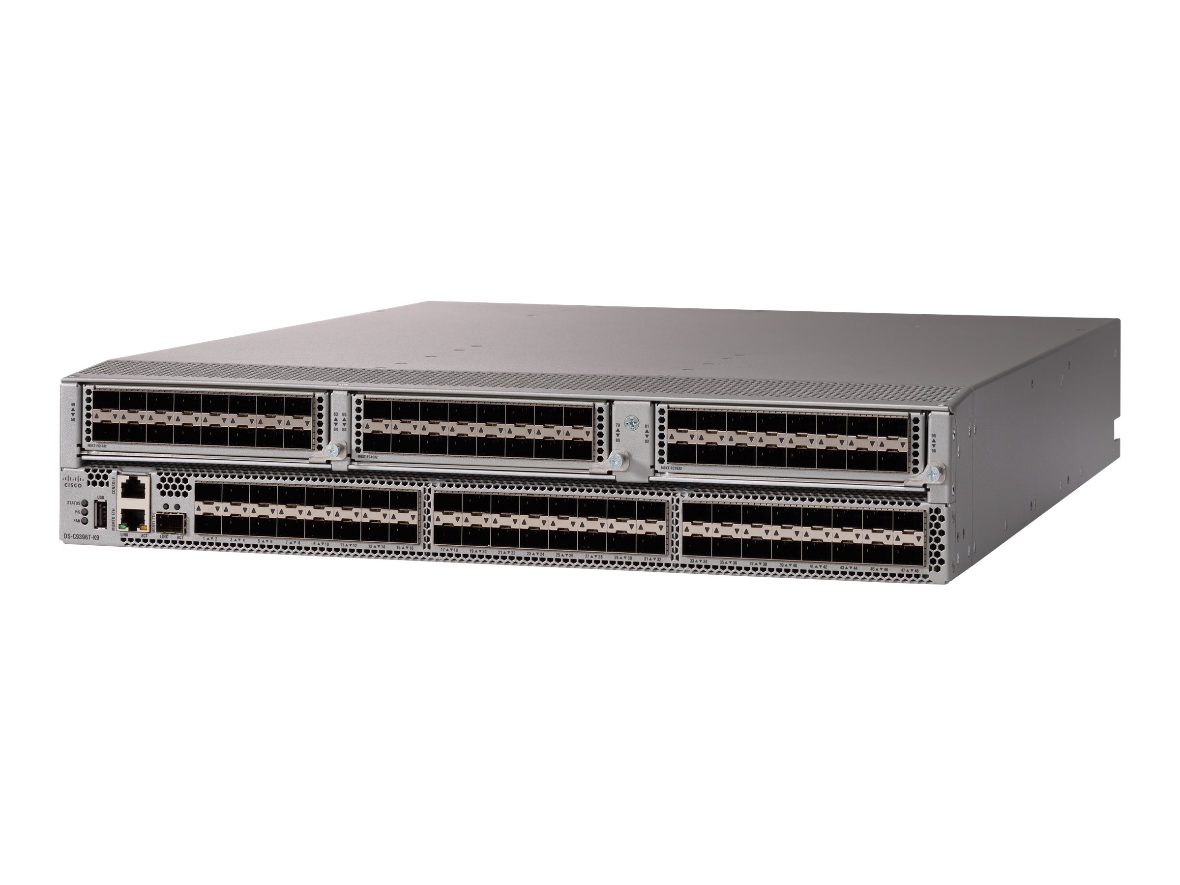 Cisco MDS 9396T - Switch - managed - 48 x 32Gb Fibre Channel SFP+ - an Rack montierbar - AC 100/230 V