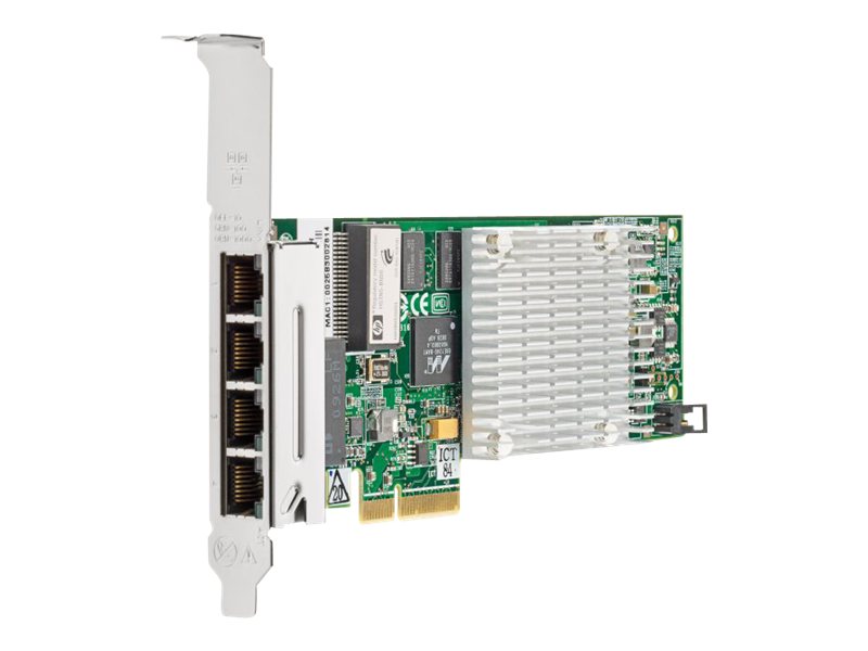 HPE NC375T - Netzwerkadapter - PCIe 2.0 x4 Low-Profile - Gigabit Ethernet x 4 - fr ProLiant DL120 G7, DL165 G7, DL360 G7, DL370