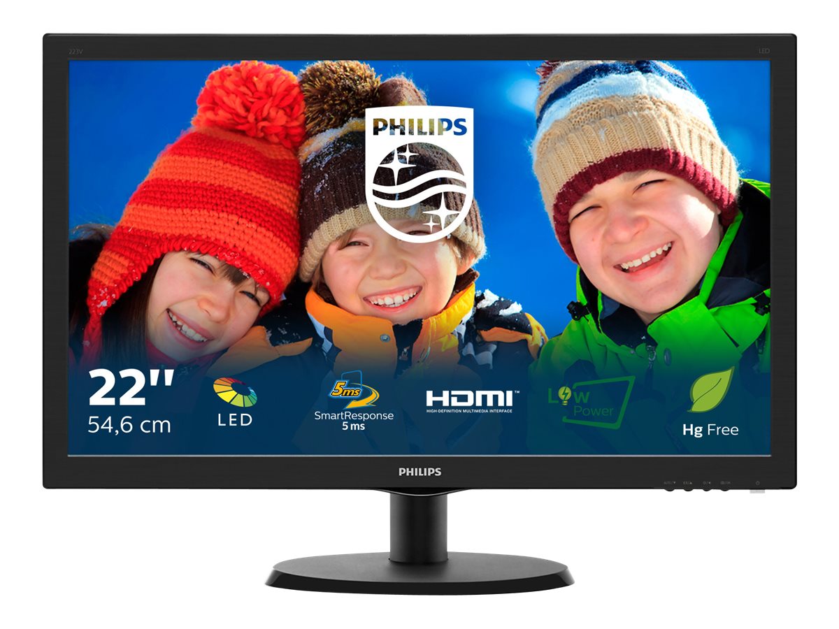 Philips V-line 223V5LHSB - LED-Monitor - 54.6 cm (21.5
