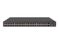 HPE 1950-48G-2SFP+-2XGT - Switch - L3 - managed - 48 x 10/100/1000 + 2 x Gigabit SFP / 10 Gigabit SFP+ + 2 x 10Gb Ethernet - an 