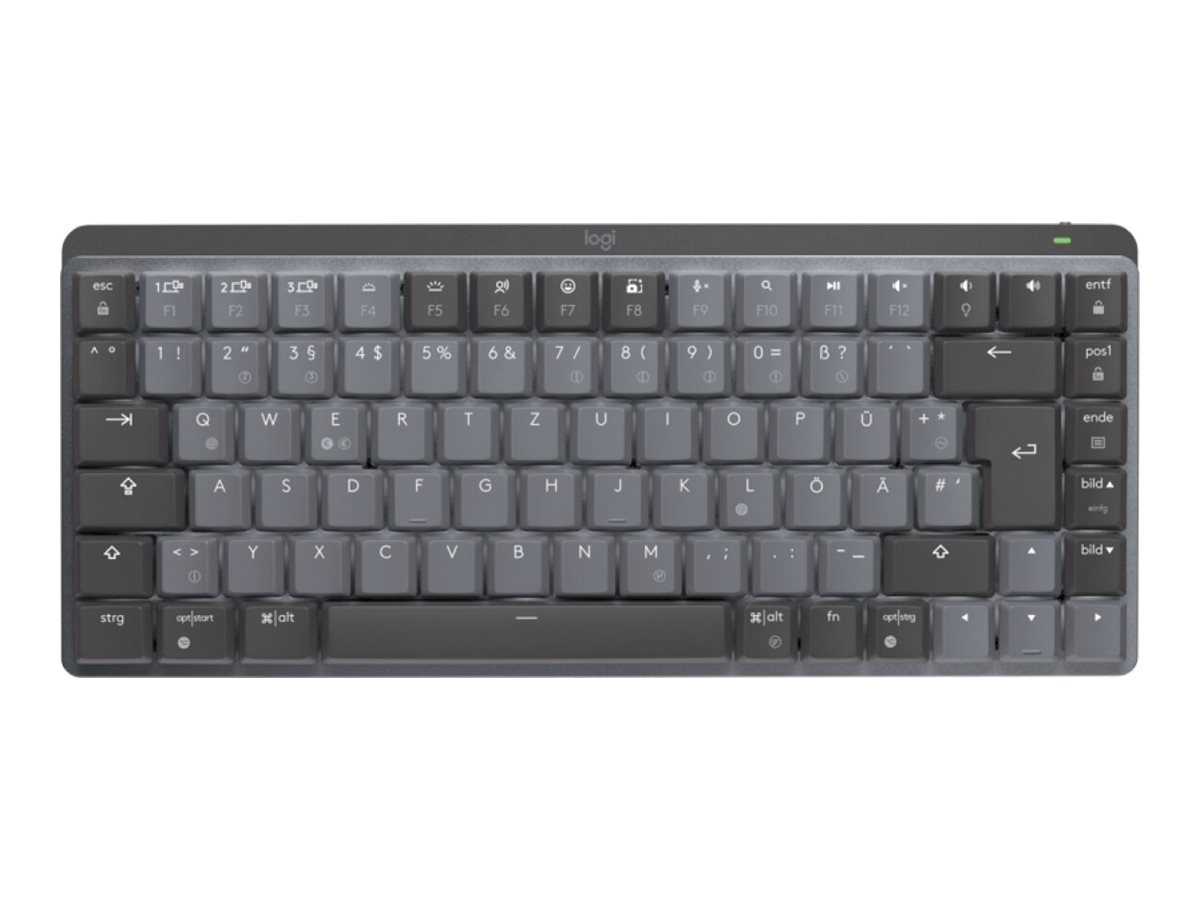 Logitech Master Series MX Mechanical Mini - Tastatur - hinterleuchtet - kabellos - Bluetooth LE - QWERTZ