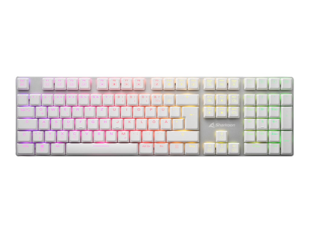 Sharkoon PureWriter RGB - Tastatur - Hintergrundbeleuchtung - USB - QWERTZ - Deutsch