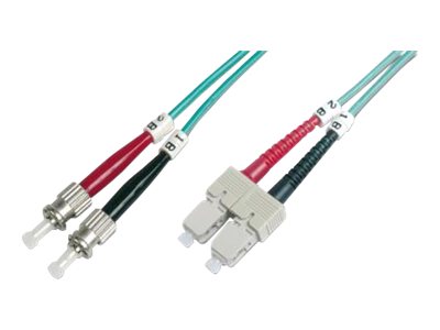 DIGITUS - Patch-Kabel - ST multi-mode (M) zu SC multi-mode (M) - 2 m - Glasfaser - Duplex