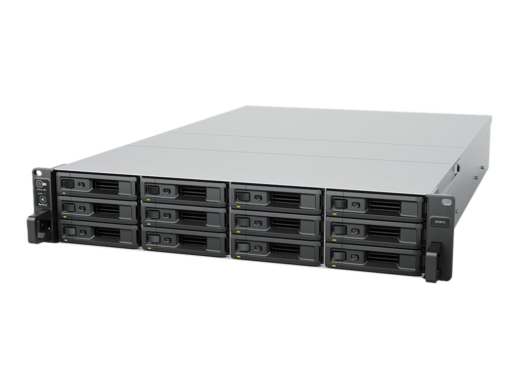 Synology SA3610 - NAS-Server - 12 Schchte - Rack - einbaufhig - SATA 6Gb/s / SAS