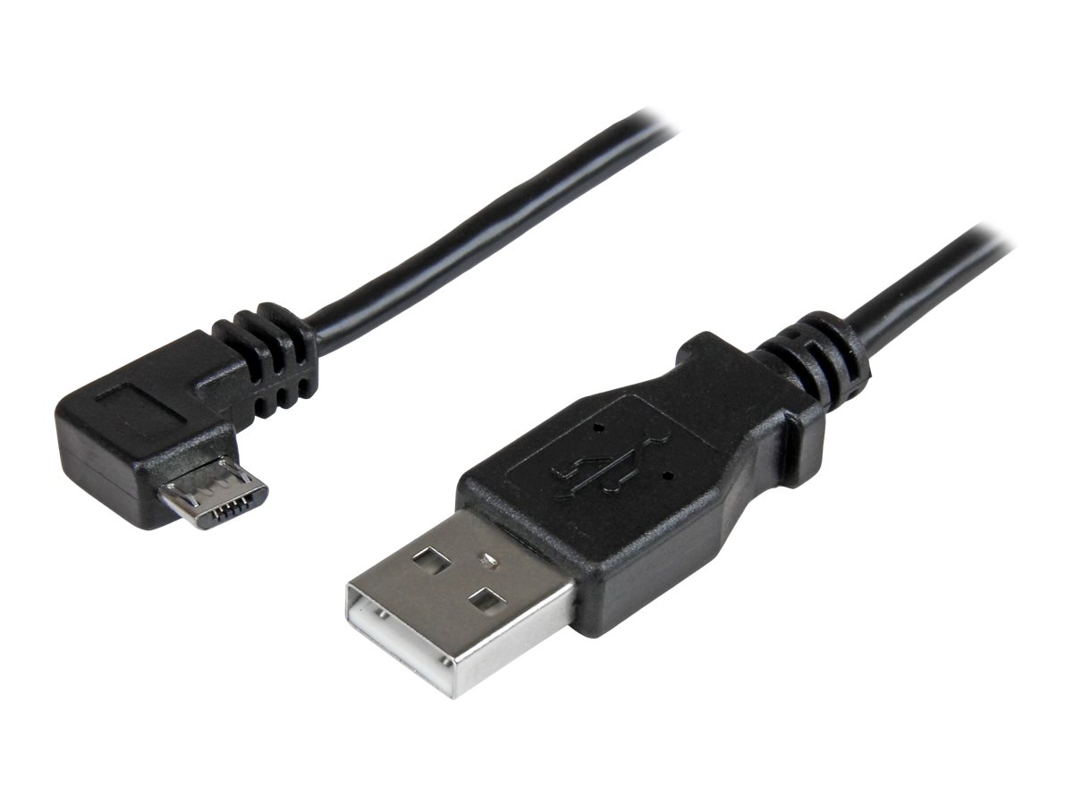 StarTech.com Micro USB Lade- und Sync-Kabel St/St - Rechts gewinkelt Micro-USB - 0,5m - USB-Kabel - Micro-USB Typ B (M) nach rec
