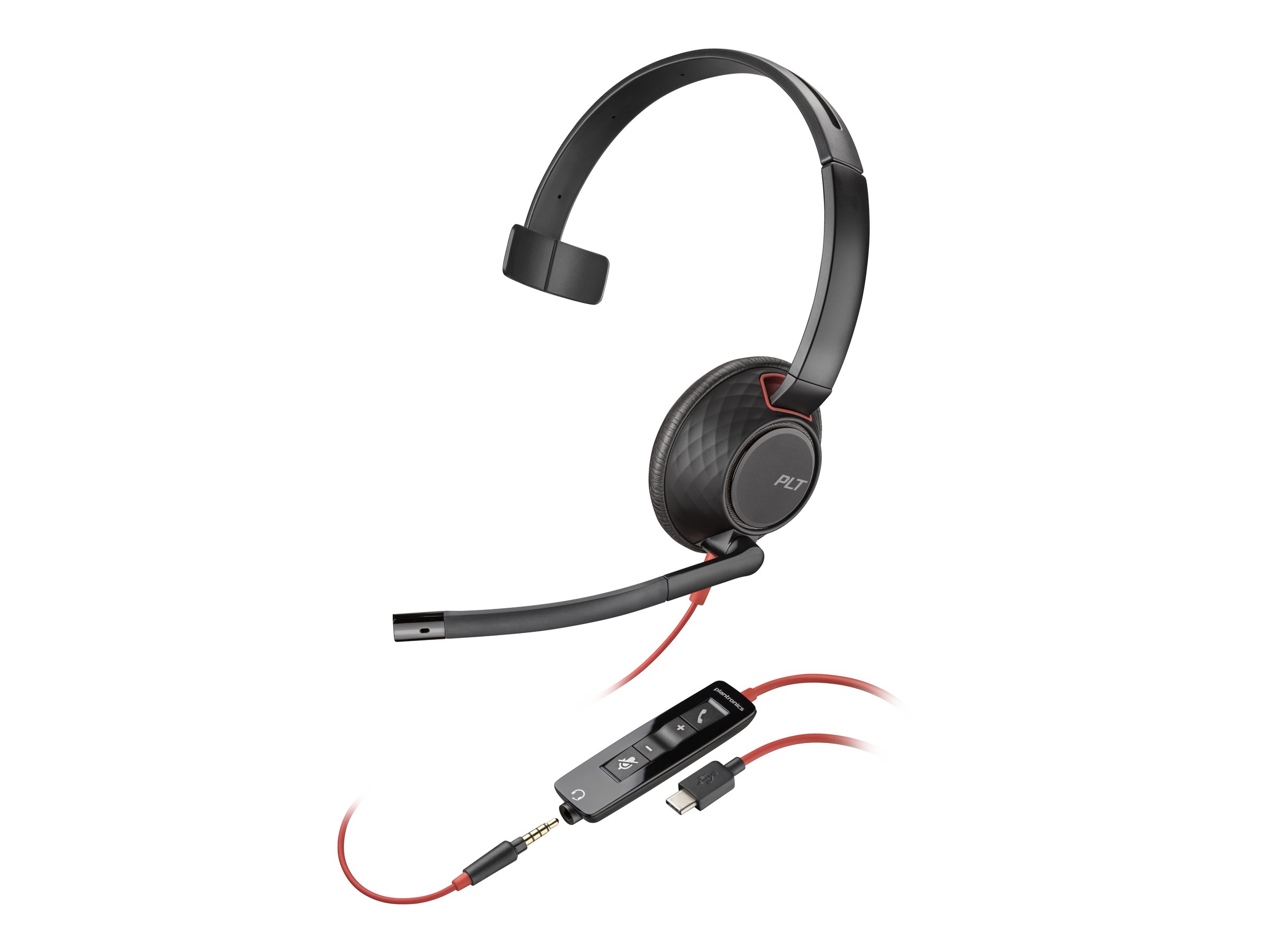 Poly Blackwire 5210 - Blackwire 5200 series - Headset - On-Ear - kabelgebunden - aktive Rauschunterdrckung