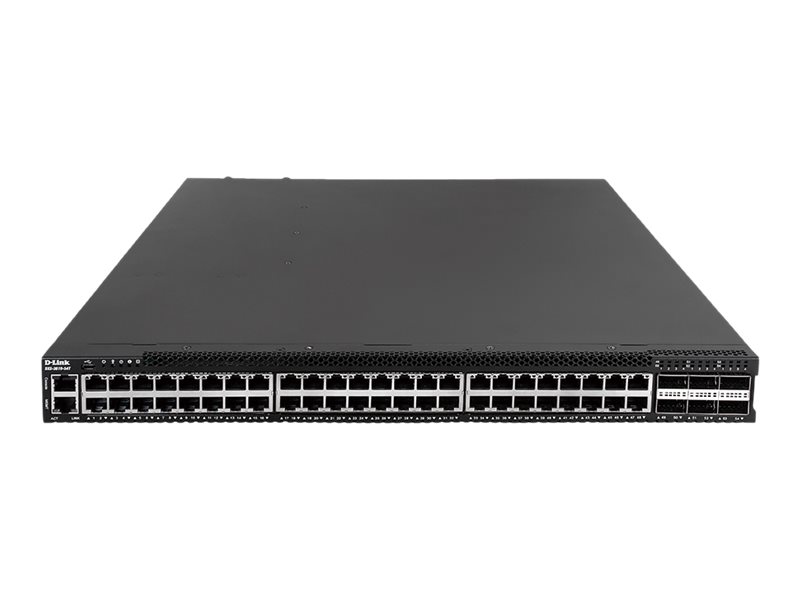 D-Link DXS 3610-54T - Switch - L3 - managed - 48 x 10 Gigabit Ethernet + 6 x 40 Gigabit QSFP+ / 100 Gigabit QSFP28 - Luftstrom v