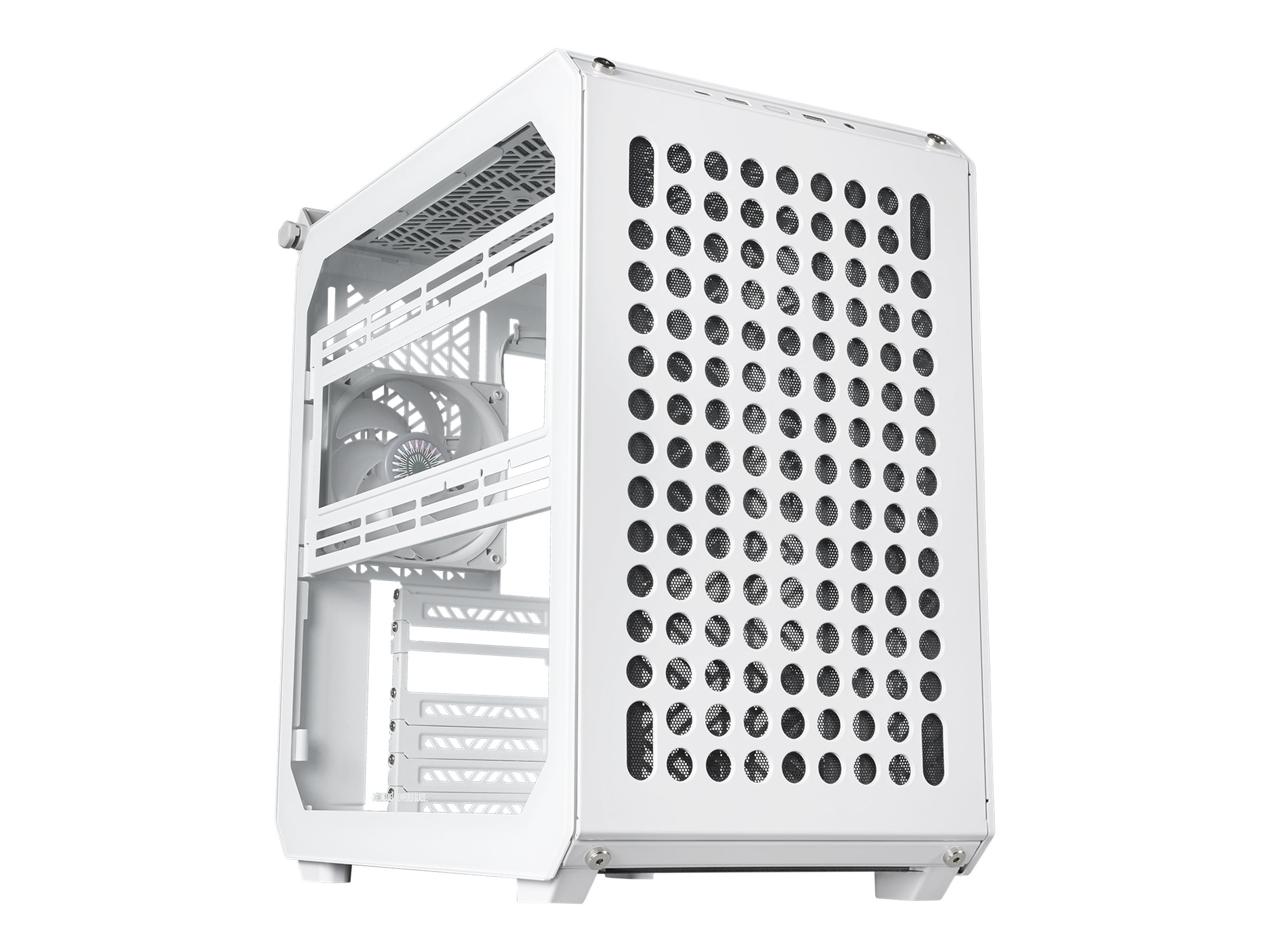 Cooler Master Qube 500 FLATPACK - Black & White Edition - mid tower - E-ATX - Seitenteil mit Fenster (gehrtetes Glas) - keine S