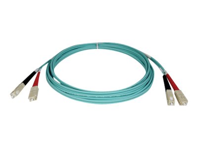 Eaton Tripp Lite Series 10Gb Duplex Multimode 50/125 OM3 LSZH Fiber Patch Cable (SC/SC) - Aqua, 10M (33 ft.) - Patch-Kabel - SC 