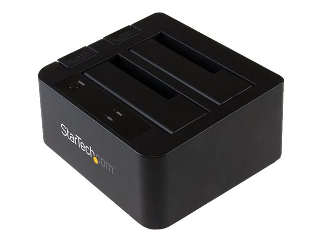 StarTech.com Dual-Bay USB 3.1 to SATA Hard Drive Docking Station, USB 3.1 (10 Gbps) Hard Drive Dock, External 2.53.5 SATA IIIIII