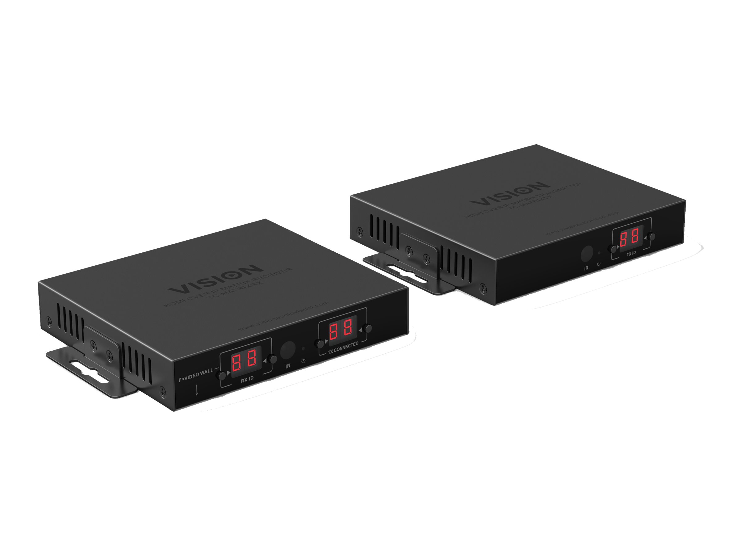 VISION Techconnect TC-MATRIX HDMI-over-IP Matrix Receiver - Drahtlose Video-/Audio-/Infrarot-Erweiterung - Empfänger - HDMI - bi