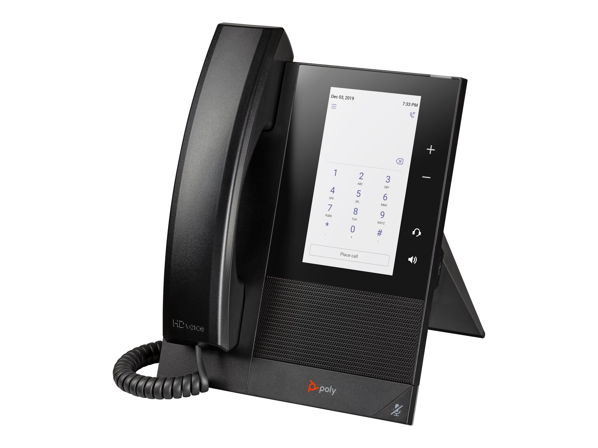 Poly CCX 400 - Fr Microsoft Teams - VoIP-Telefon mit Rufnummernanzeige/Anklopffunktion - SIP, SDP - 24 Leitungen - Schwarz