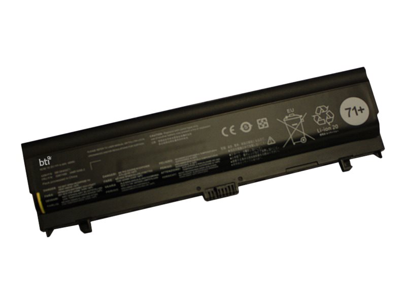 BTI - Laptop-Batterie (gleichwertig mit: Lenovo 4X50K14089) - Lithium-Ionen - 6 Zellen - 4400 mAh - fr Lenovo ThinkPad L560 20F