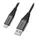 OtterBox Premium - USB-Kabel - USB (M) zu 24 pin USB-C (M) - USB 2.0 - 3 m - Dark Ash Black
