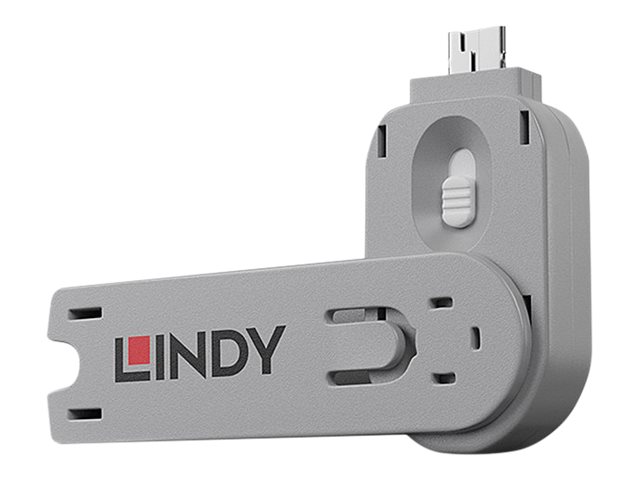 Lindy USB Type A Port Blocker Key - USB-Portblocker - weiss