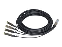 HPE X240 Direct Attach Copper Splitter Cable - Netzwerkkabel - SFP+ zu QSFP+ - 3 m - fr HPE 5900AF-48; Edgeline e920; FlexFabri