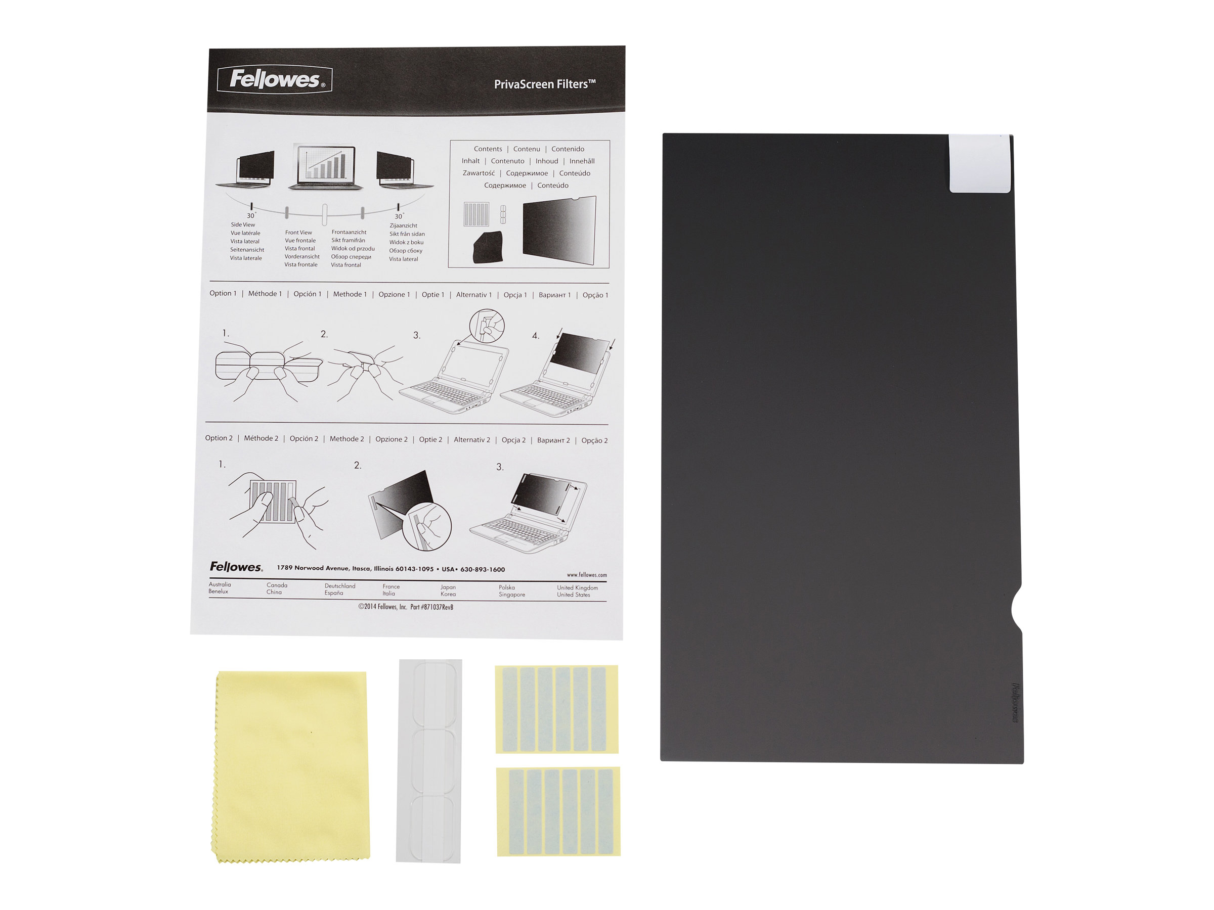 Fellowes PrivaScreen Blackout - Blickschutzfilter fr Notebook - 33,8 cm Breitbild (13,3 Zoll Breitbild) - Schwarz