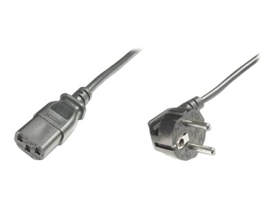 ASSMANN - Stromkabel - power IEC 60320 C13 zu power CEE 7/7 (M) - Wechselstrom 250 V - 5 m - 90 Stecker