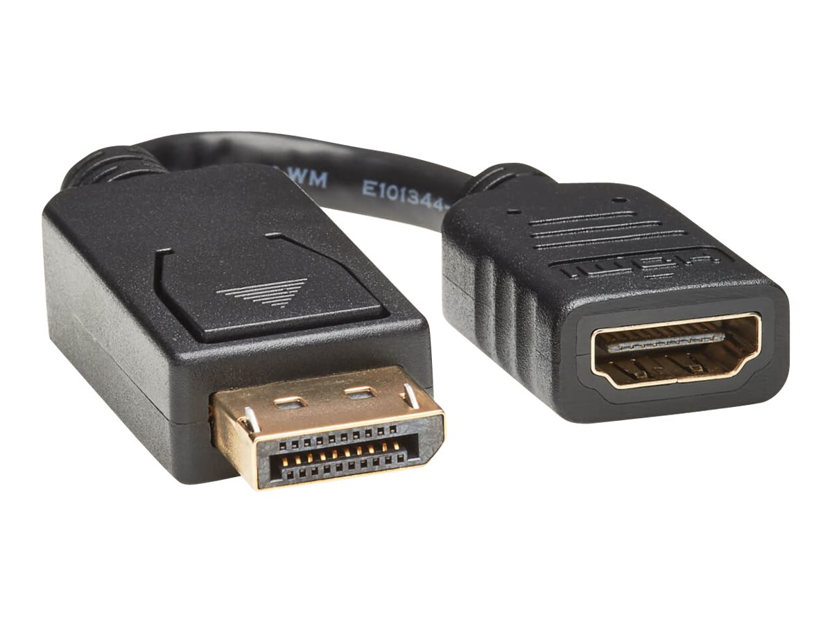 Eaton Tripp Lite Series DisplayPort to HDMI Video Adapter Video Converter (M/F), HDCP, Black, 6 in. (15 cm) - Videoadapter - Dis
