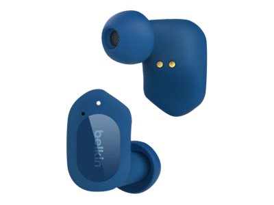 Belkin SoundForm Play - True Wireless-Kopfhörer mit Mikrofon - im Ohr - Bluetooth - aktive Rauschunterdrückung - Blau