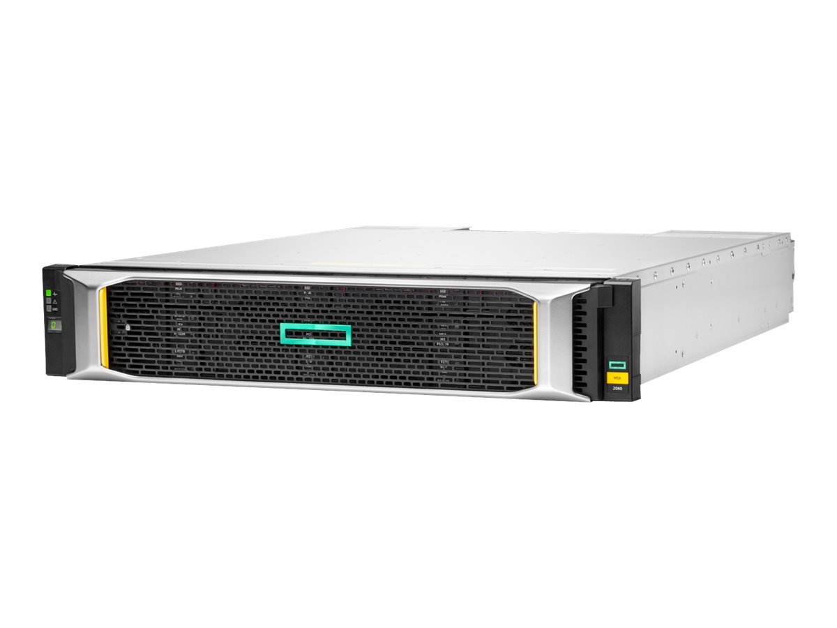 HPE Modular Smart Array 2060 10GBase-T iSCSI LFF Storage - Festplatten-Array - 0 TB - 12 Schchte (SCSI) - iSCSI (10 GbE) (exter